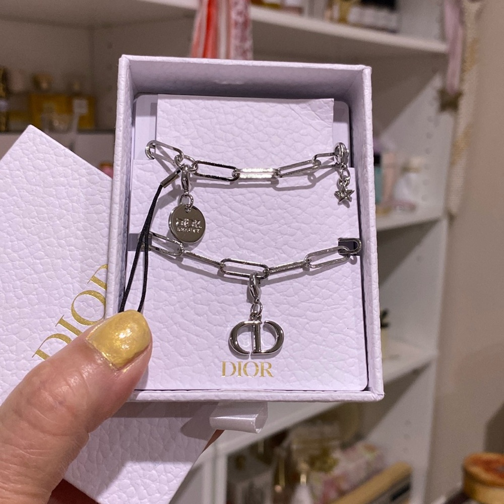 Dior Silver Phone Charm